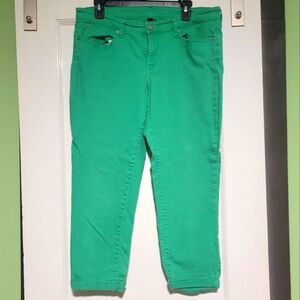 Gap Green Capri Jeans Sz 12